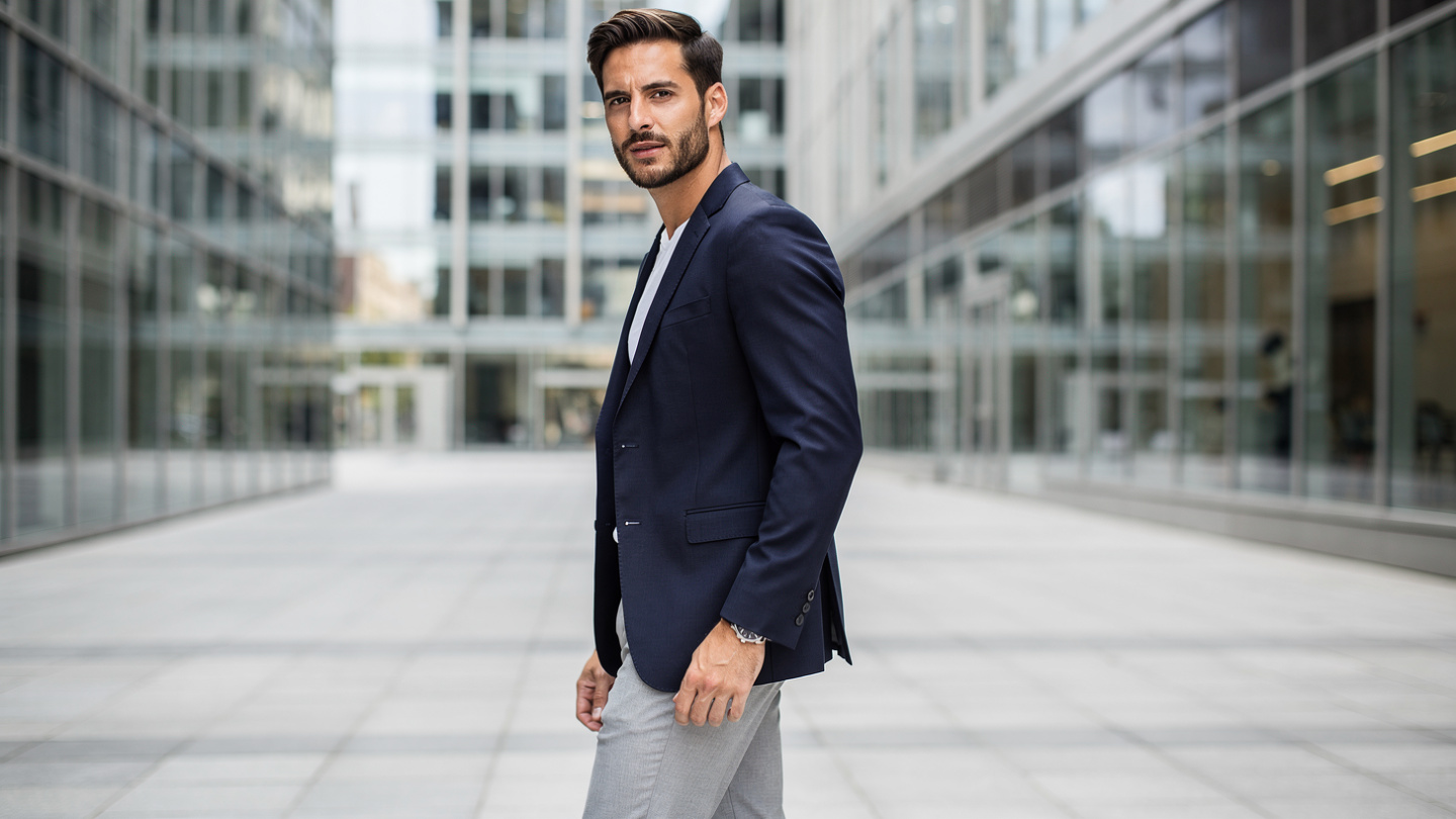 Tailored trousers and blazer at My Suit Bangkok