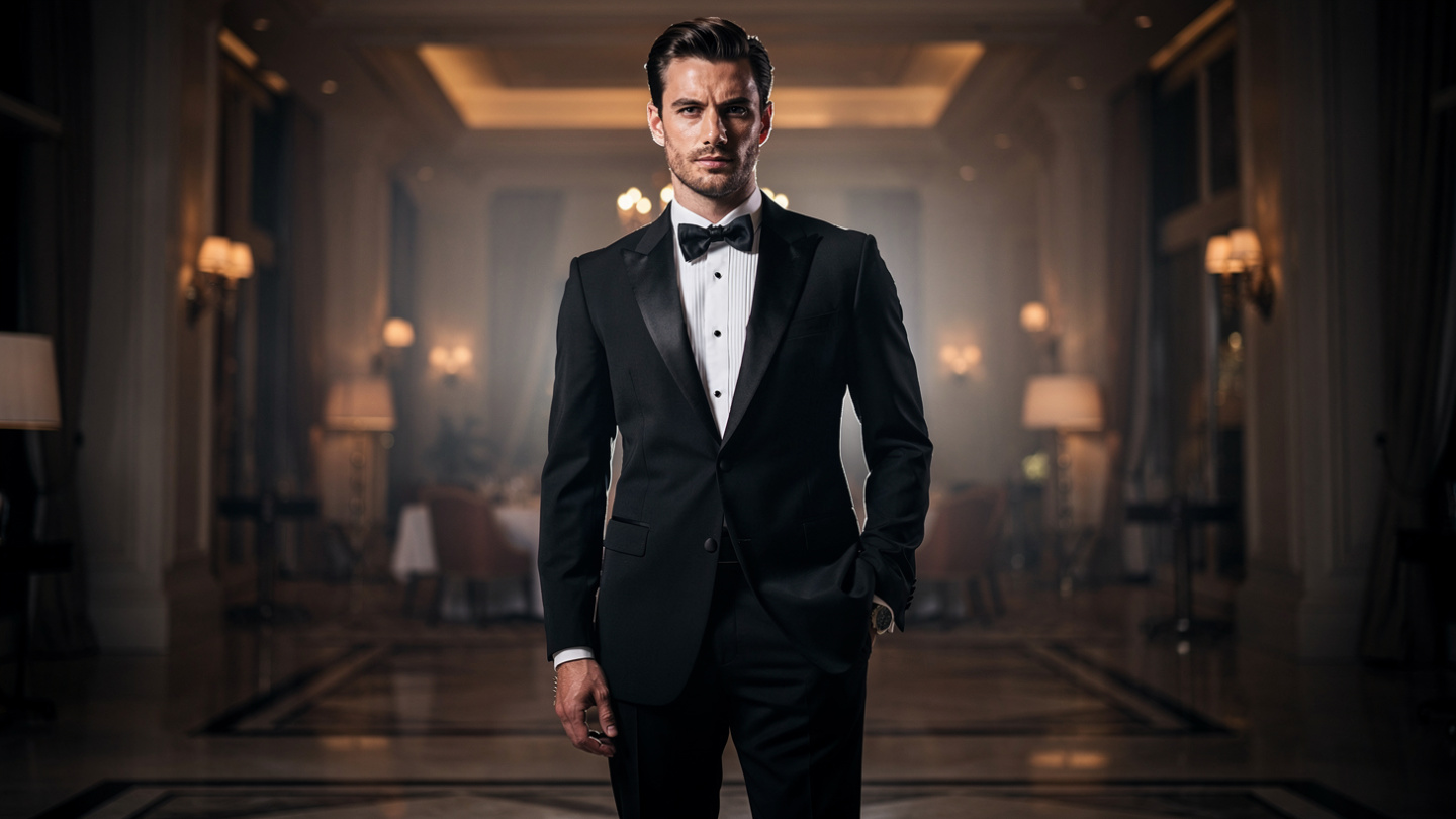 Classic black tuxedo for formal events at My Suit Bangkok